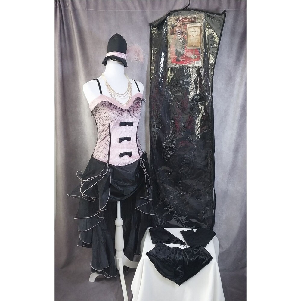 InCharacter Burlesque Babe Adult Costume Showgirl Size Small Complete Set
